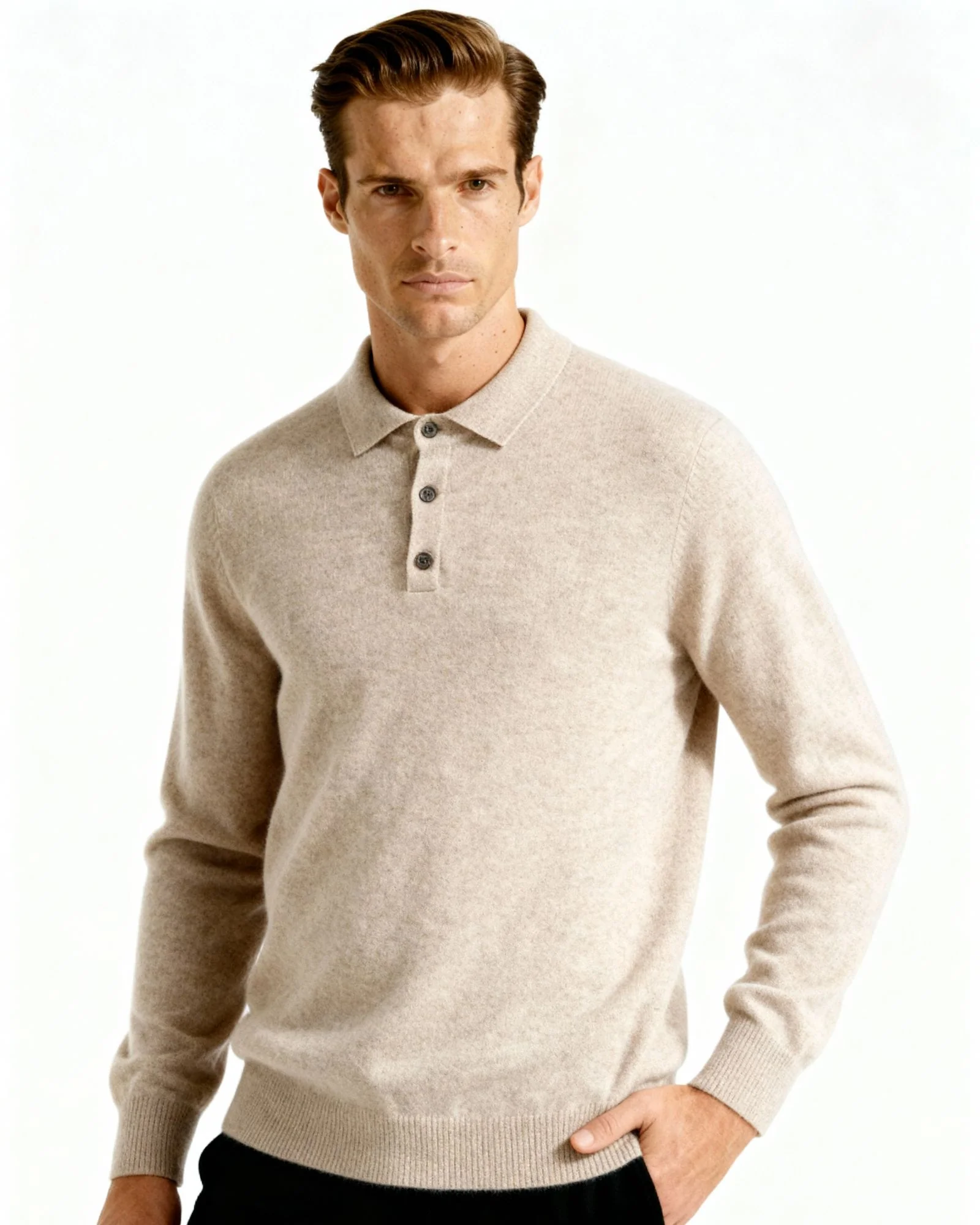 100% Cashmere Polo - Image 3