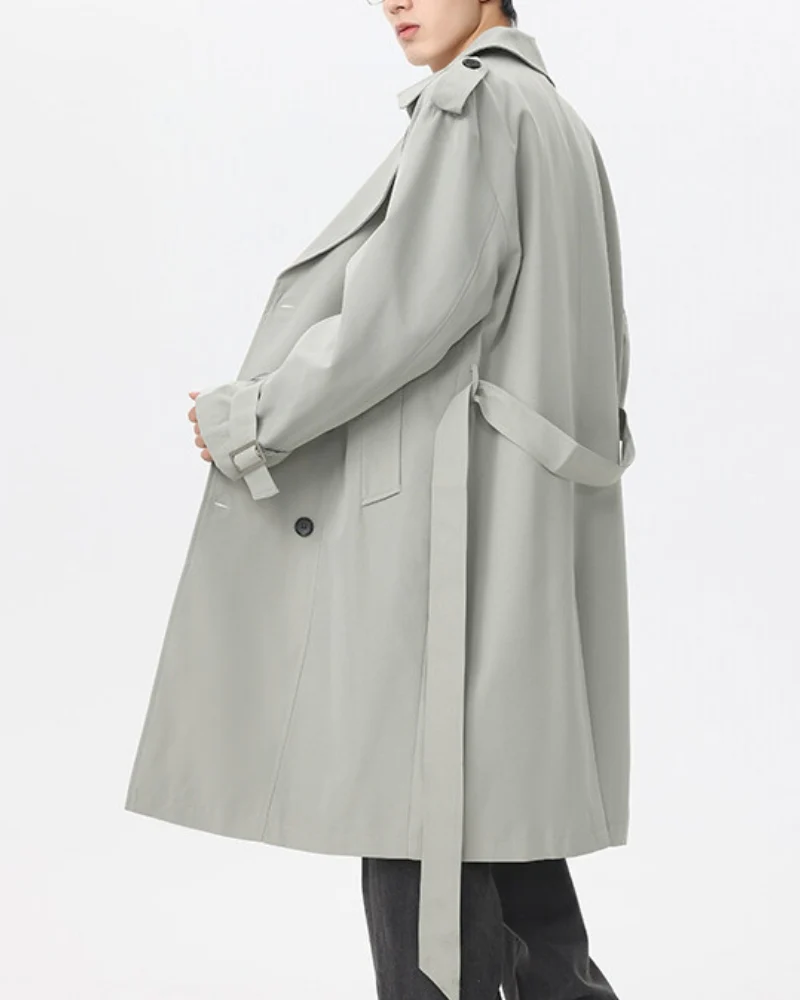 Classic Double-Breasted Trench Coat - Image 7