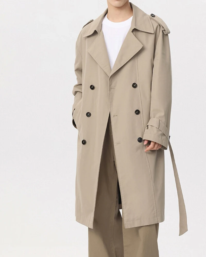 Classic Double-Breasted Trench Coat - Image 8