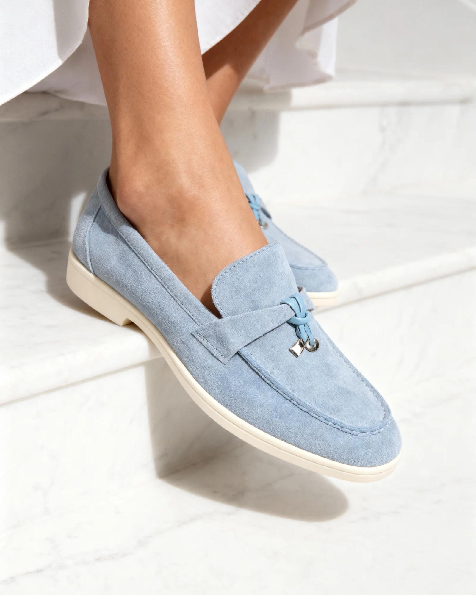 Old Money Suede Lady Loafers - Image 6