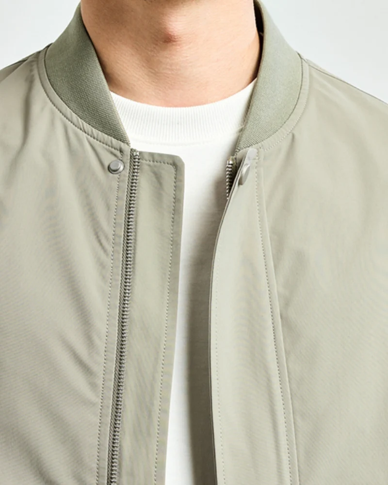 Minimalist Bomber Jacket - Image 3