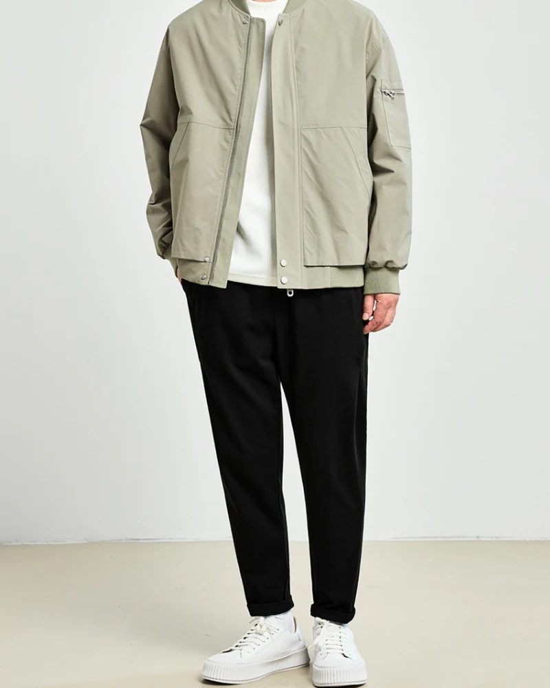 Minimalist Bomber Jacket - Image 5