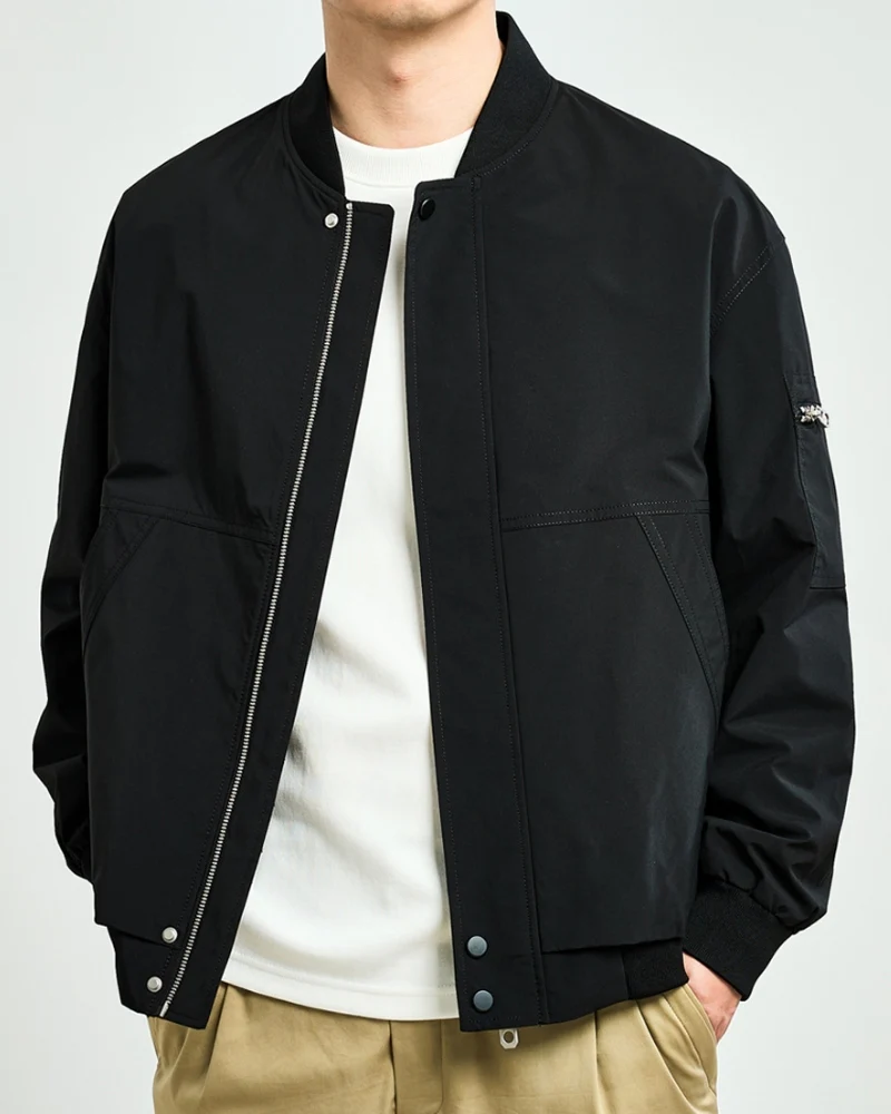 Minimalist Bomber Jacket - Image 8