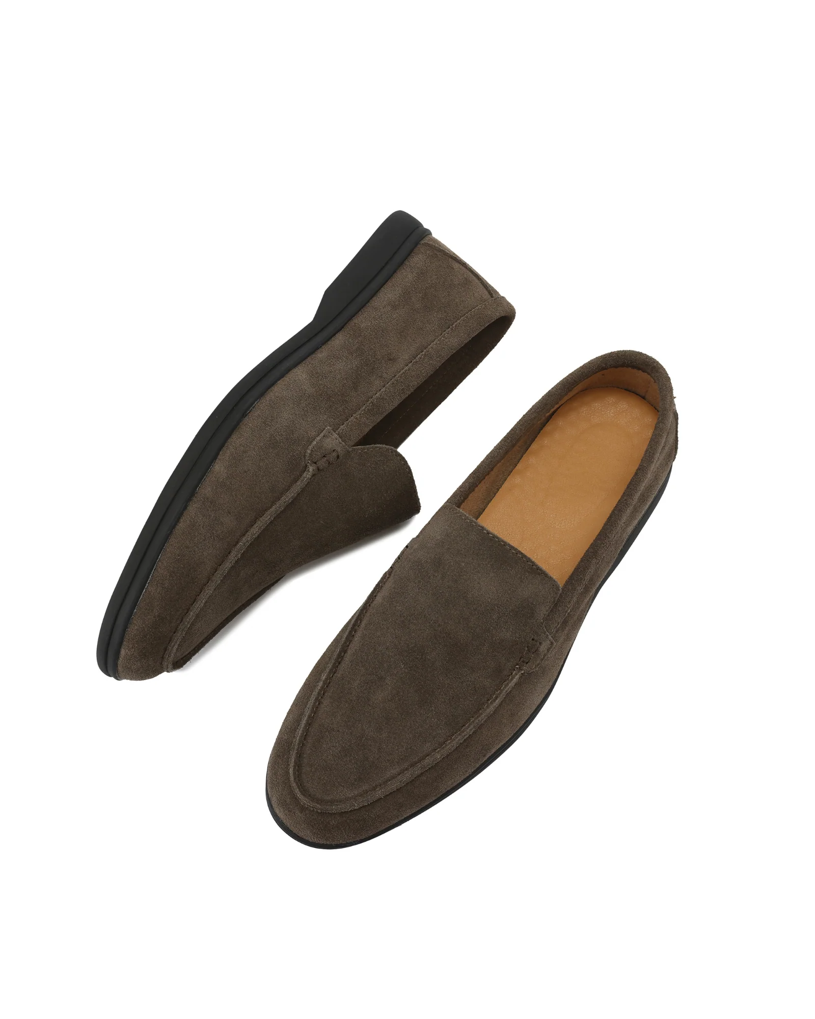 Premium Suede Loafers - Black Soles - Image 5