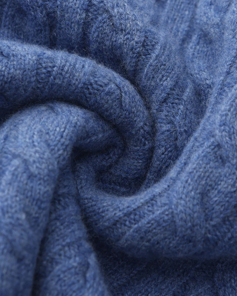 100% Cashmere Woven Half Zip - Image 16